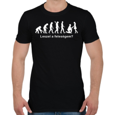 PRINTFASHION Emberi evolúció - Férfi póló - Fekete férfi póló