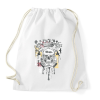 PRINTFASHION emberi koponya - Sportzsák, Tornazsák - Fehér
