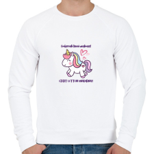 PRINTFASHION Embernek lenni unalmas - Férfi pulóver - Fehér férfi pulóver, kardigán