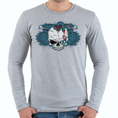 PRINTFASHION Embertelen - Férfi hosszú ujjú póló - Sport szürke