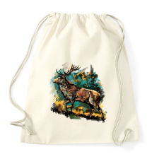 PRINTFASHION Emelt fővel - Sportzsák, Tornazsák - Natúr tornazsák