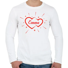 PRINTFASHION Emma - Férfi hosszú ujjú póló - Fehér férfi póló