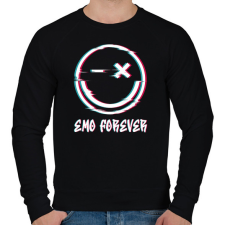 PRINTFASHION Emo forever - Férfi pulóver - Fekete férfi pulóver, kardigán