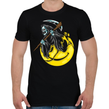 PRINTFASHION Emoji kaszás - Férfi póló - Fekete férfi póló