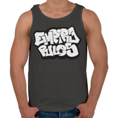 PRINTFASHION Empire Rules - Férfi atléta - Sötétszürke