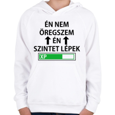 PRINTFASHION Én nem öregszem... - Gyerek kapucnis pulóver - Fehér gyerek pulóver, kardigán