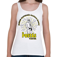 PRINTFASHION Én postás vagyok - Női atléta - Fehér női trikó