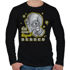 PRINTFASHION Én se hiszek benned - Férfi hosszú ujjú póló - Fekete férfi póló