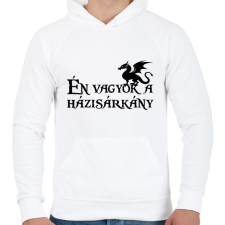 PRINTFASHION Én vagyok a házisárkány-Páros póló - Férfi kapucnis pulóver - Fehér férfi pulóver, kardigán