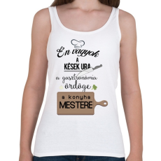PRINTFASHION Én vagyok a kések ura. - Női atléta - Fehér