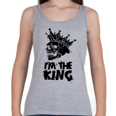 PRINTFASHION Én vagyok a király - Női atléta - Sport szürke
