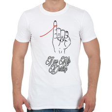 PRINTFASHION Én vagyok a végzete - Férfi póló - Fehér