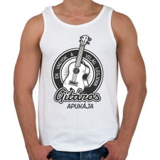 PRINTFASHION Én vagyok a világ legjobb gitáros apukája - Férfi atléta - Fehér atléta, trikó