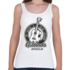 PRINTFASHION Én vagyok a világ legjobb gitáros apukája - Női atléta - Fehér női trikó