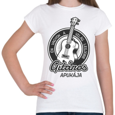 PRINTFASHION Én vagyok a világ legjobb gitáros apukája - Női póló - Fehér női póló