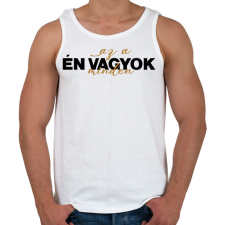 PRINTFASHION Én vagyok az a minden - páros minta - Férfi atléta - Fehér atléta, trikó