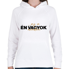 PRINTFASHION Én vagyok az a minden - páros minta - Női kapucnis pulóver - Fehér