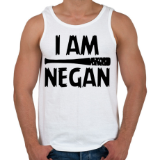 PRINTFASHION Én vagyok Negan - Férfi atléta - Fehér