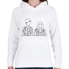 PRINTFASHION End of the f**king world - Női kapucnis pulóver - Fehér