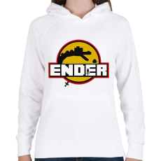 PRINTFASHION Ender - Női kapucnis pulóver - Fehér