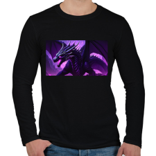 PRINTFASHION enderdragon irl - Férfi hosszú ujjú póló - Fekete férfi póló