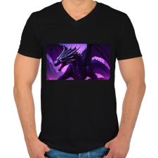 PRINTFASHION enderdragon irl - Férfi V-nyakú póló - Fekete férfi póló