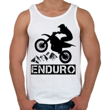 PRINTFASHION Enduro  - Férfi atléta - Fehér atléta, trikó