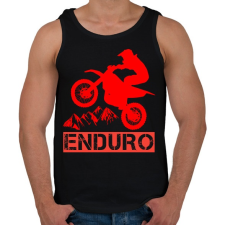 PRINTFASHION Enduro  - Férfi atléta - Fekete atléta, trikó