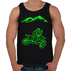 PRINTFASHION Enduro  - Férfi atléta - Fekete