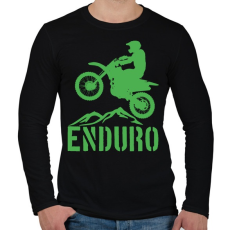 PRINTFASHION Enduro  - Férfi hosszú ujjú póló - Fekete