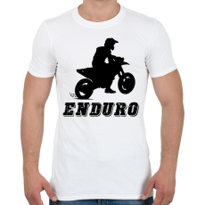PRINTFASHION Enduro  - Férfi póló - Fehér