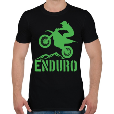 PRINTFASHION Enduro  - Férfi póló - Fekete férfi póló