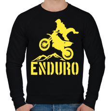 PRINTFASHION Enduro  - Férfi pulóver - Fekete