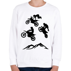 PRINTFASHION enduro - Gyerek pulóver - Fehér