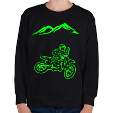 PRINTFASHION Enduro - Gyerek pulóver - Fekete gyerek pulóver, kardigán