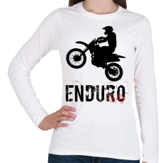 PRINTFASHION Enduro  - Női hosszú ujjú póló - Fehér