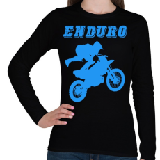 PRINTFASHION Enduro  - Női hosszú ujjú póló - Fekete
