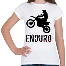 PRINTFASHION Enduro  - Női póló - Fehér