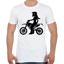 PRINTFASHION enduroscsaj - Férfi póló - Fehér férfi póló