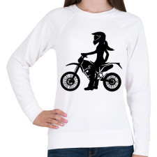 PRINTFASHION enduroscsaj - Női pulóver - Fehér női pulóver, kardigán