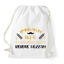 PRINTFASHION Engedd, hogy rendbe hozzam - Sportzsák, Tornazsák - Fehér tornazsák