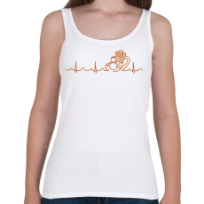 PRINTFASHION Engine life sign  - Női atléta - Fehér