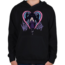 PRINTFASHION Enid Sinclair Wild Side - Gyerek kapucnis pulóver - Fekete