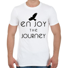 PRINTFASHION ENJOY THE JOURNEY - Férfi póló - Fehér
