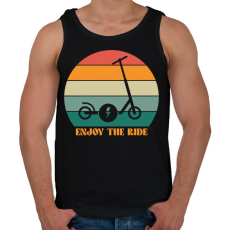 PRINTFASHION Enjoy the ride - Férfi atléta - Fekete