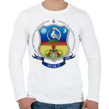 PRINTFASHION Énlaka Címer Rovásos - Férfi hosszú ujjú póló - Fehér férfi póló