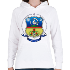 PRINTFASHION Énlaka Címer Rovásos - Női kapucnis pulóver - Fehér