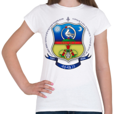 PRINTFASHION Énlaka Címer Rovásos - Női póló - Fehér női póló