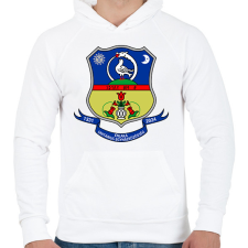 PRINTFASHION Énlaka Unitárius Egyház Címer - Férfi kapucnis pulóver - Fehér férfi pulóver, kardigán