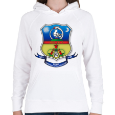 PRINTFASHION Énlaka Unitárius Egyház Címer II. - Női kapucnis pulóver - Fehér női pulóver, kardigán